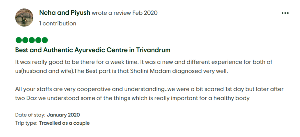 Trip advisor Review